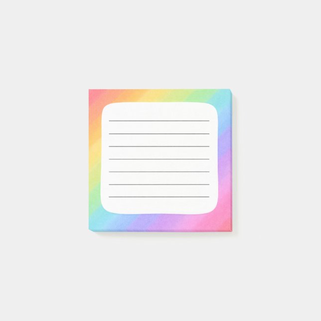 Regnbåge Post-it Block (Framsida)