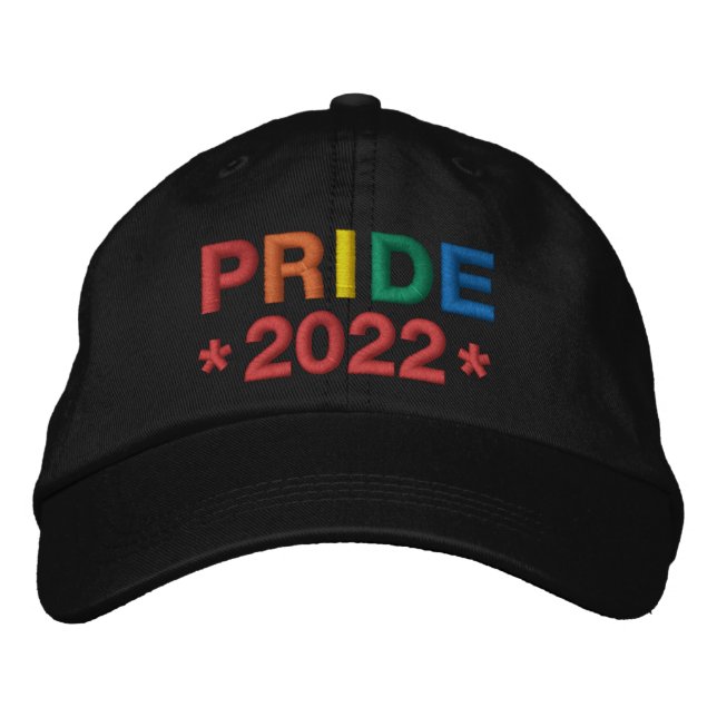 Regnbåge Pride 2022 Broderad Keps (Framsida)