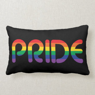 Regnbåge Pride Ballon Brev Lumbarkudde