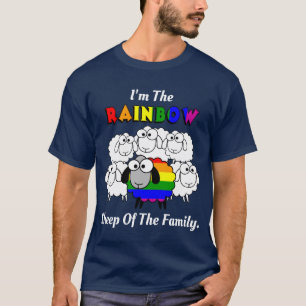 Regnbåge Pride Får (för mörk färg) T Shirt