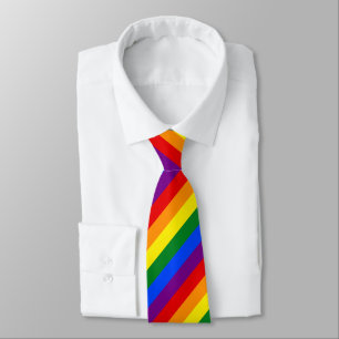 Regnbåge Pride Flagga Neck Tie Slips