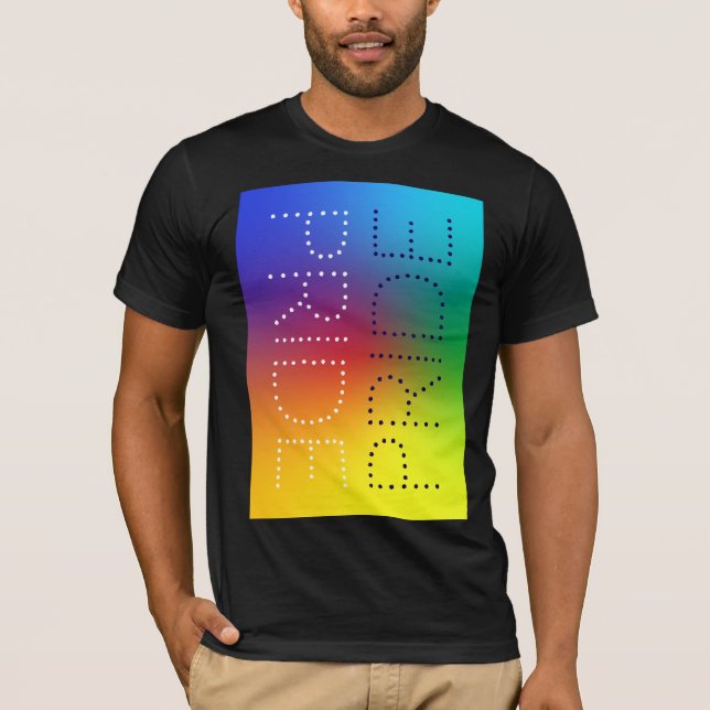 Regnbåge Pride Kärlek Chic Typografi anpassad T Shirt (Framsida)