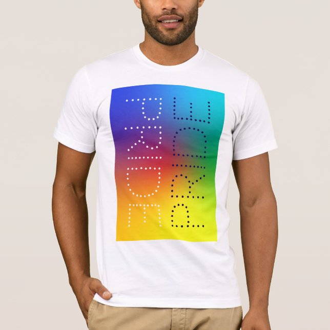 Regnbåge Pride Kärlek Chic Typografi, Personlig T Shirt (Framsida)