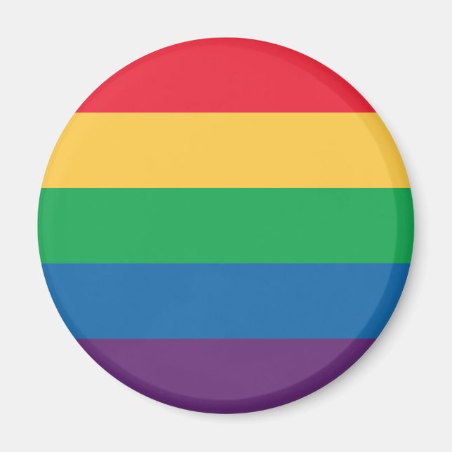 Regnbåge, Pride-knapp, magnet (Framsidan)