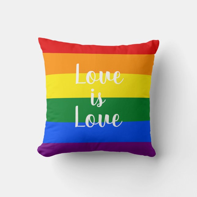 Regnbåge - pride kudde (Framsida)