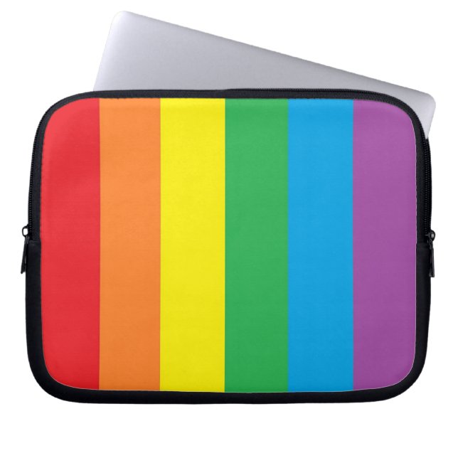 "Regnbåge Pride" Laptop Fodral (Framsidan)