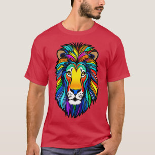 Regnbåge Pride Lejon 14 T Shirt