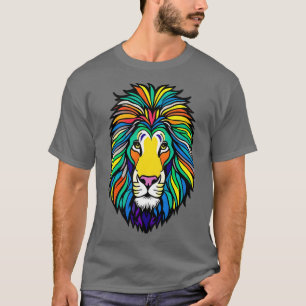 Regnbåge Pride Lejon 3 T Shirt