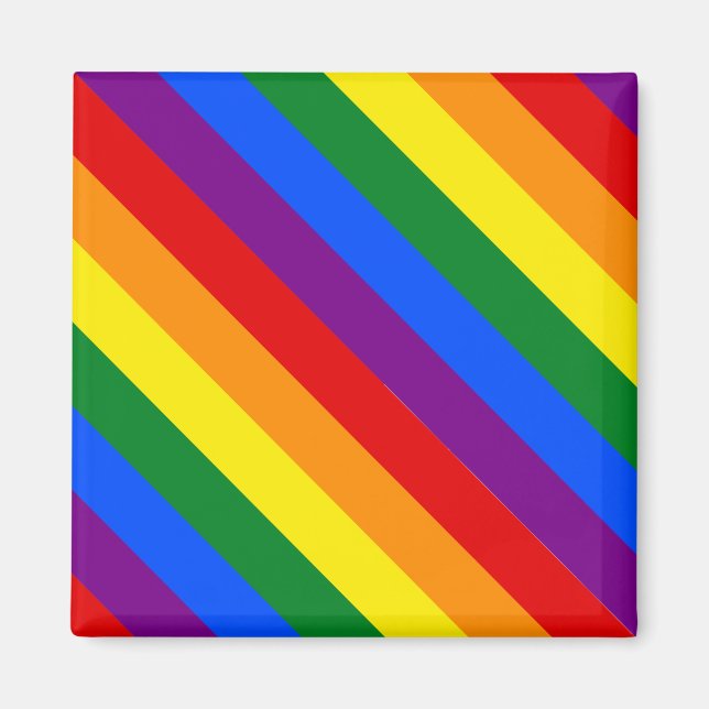 Regnbåge Pride med mångfald och lika Höger Magnet (Framsidan)