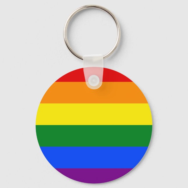 Regnbåge Pride Nyckelring (Framsida)