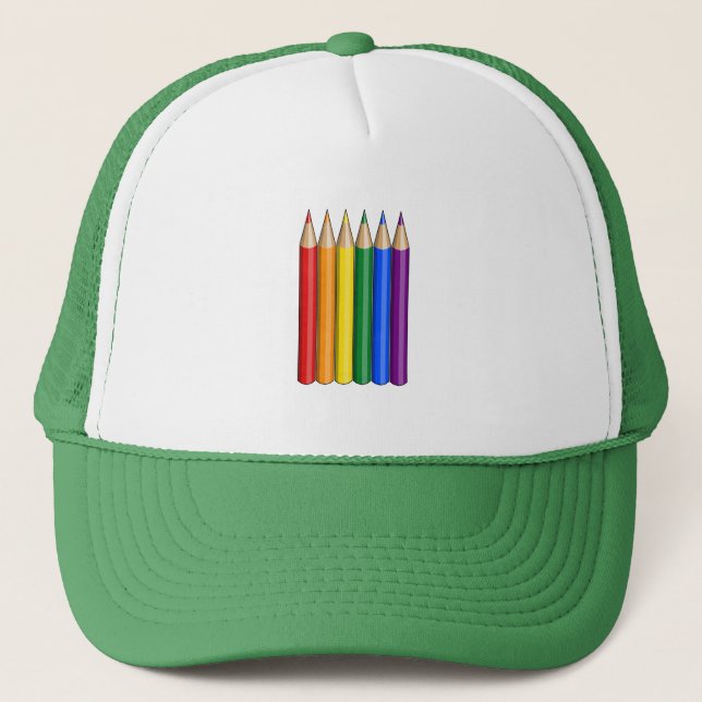 Regnbåge pride pennor keps (Framsida)