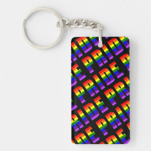 Regnbåge Pride Text Art på Anpassningsbar Black Fä