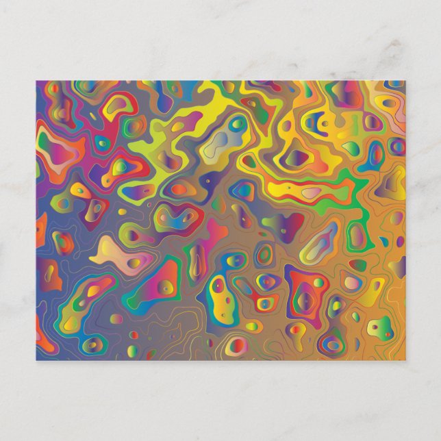 Regnbåge prism vatten droppar vykort (Framsida)