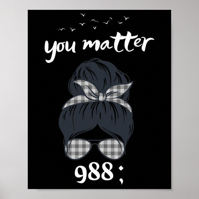 Regnbåge problem 988 Självmordsförebyggande belöni Poster (Framsidan)