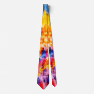 *~* Regnbåge Psychodelic Retro Hipster Tie Dye Tie Slips