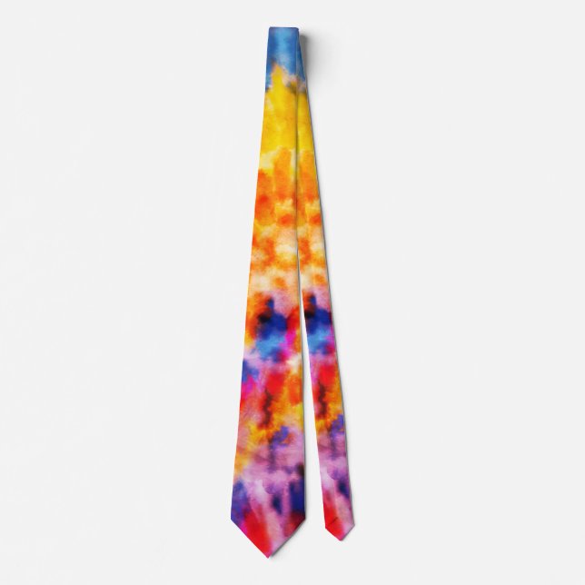 *~* Regnbåge Psychodelic Retro Hipster Tie Dye Tie Slips (Framsida)