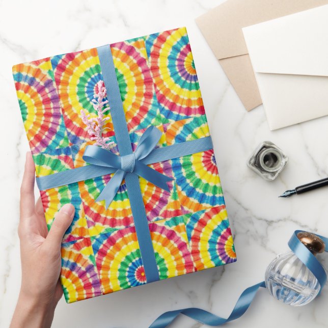 Regnbåge Psykedelisk Tie Dye Presentpapper (Gifting)