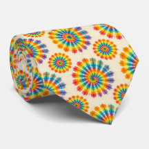 Regnbåge Psykedelisk Tie Dye Slipsklöver