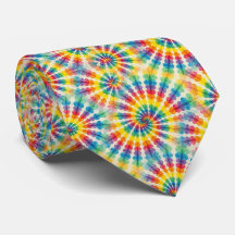 Regnbåge Psykedelisk Tie Dye Slipsklöver