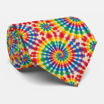 Regnbåge Psykedelisk Tie Dye Slipsklöver