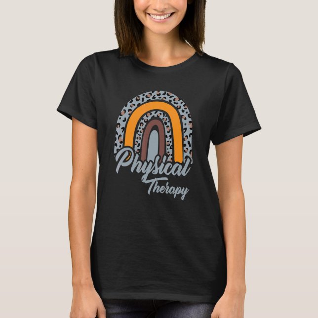 Regnbåge PT PTA Terapi Fysioterapeut T Shirt (Framsida)