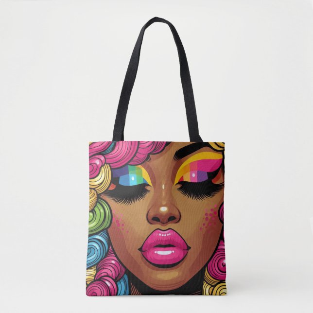 Regnbåge Radiance Tote Bag Tygkasse (Framsida)
