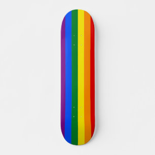 Regnbåge rand Anpassningsbar Mini Skateboard Bräda 18,5 Cm