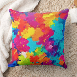 Regnbåge Rhapsody-målning Kudde