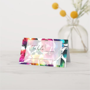 Regnbåge Ro Bröllop Bord sätesplacering Placeringskort