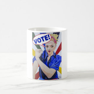 Regnbåge Rosie Vote Mugg