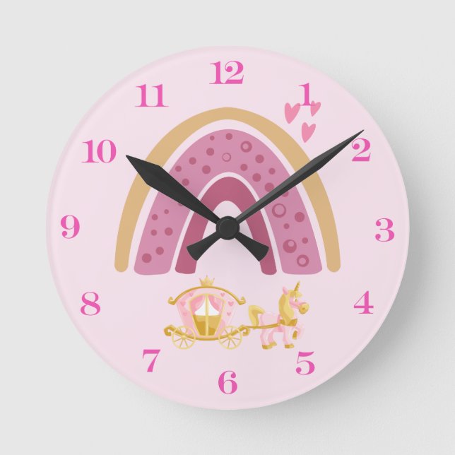 Regnbåge Rund Klocka (Framsida)