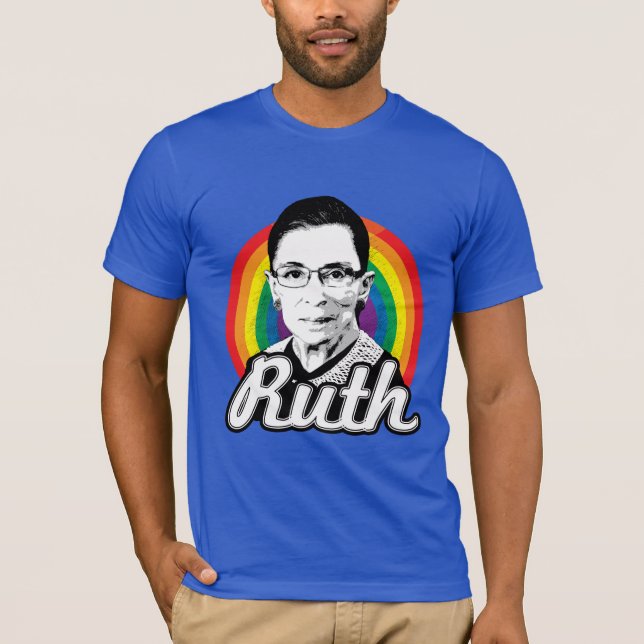 Regnbåge Ruth 2016 - Ruth Bader Ginsburg - LGBT - T-shirt (Framsida)