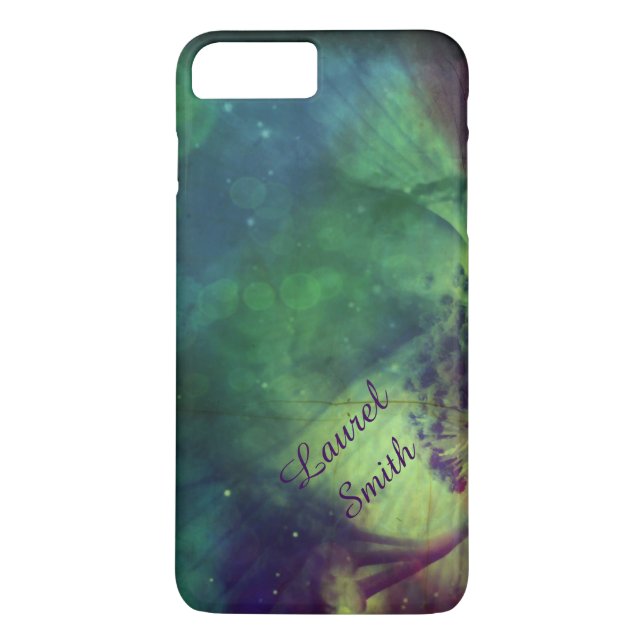 Regnbåge Rymdblomma iPhone 7+ Fodral *Anpassa* Case-Mate iPhone Skal (Baksida)