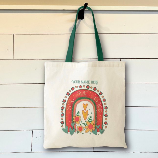 Regnbåge Se den Bra Personligen Inspirivitet Tygkasse (Skapare uppladdad)