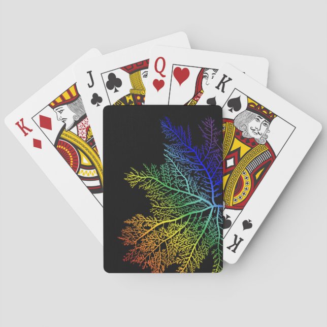 Regnbåge Sjögräs Pride Uppspelningskort Casinokort (Baksidan)