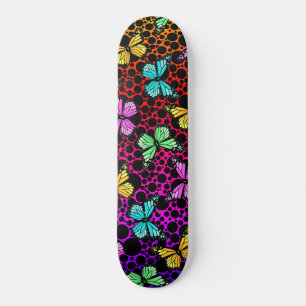 Regnbåge skumfjäril mini skateboard bräda 18,5 cm