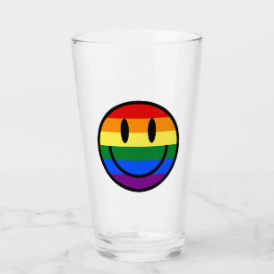 Regnbåge Smiley face Glaskopp
