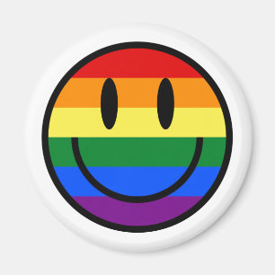 Regnbåge Smiley face Magnet