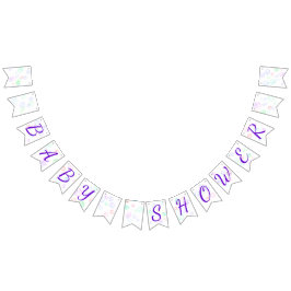 Regnbåge Soap Bubbles Baby Shower Vimplar