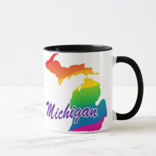 Regnbåge som är statlig av Michigan Mugg