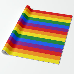 Regnbåge som slår in papper presentpapper