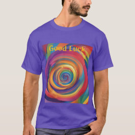 Regnbåge Spiral i Tur Lycka till T Shirt