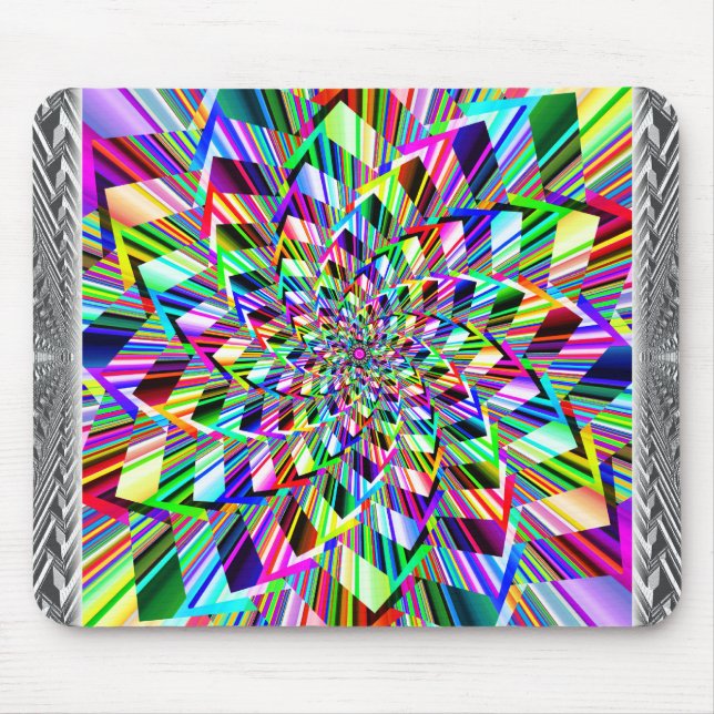 Regnbåge Squiral Mousepad Musmatta (Framsidan)