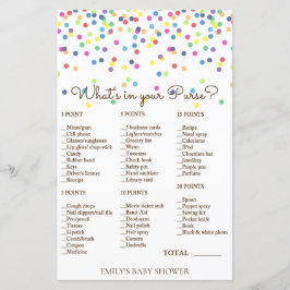 Regnbåge Strössel Baby Shower-spel UTRYCKT