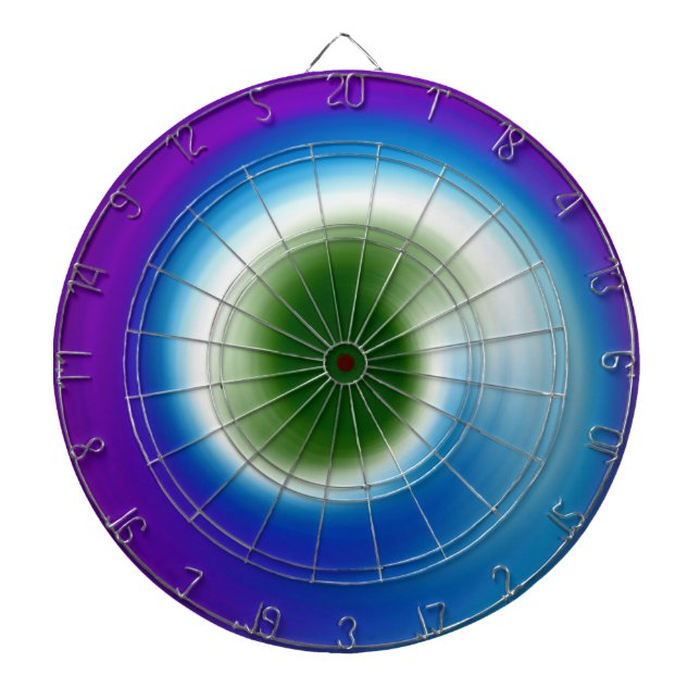Regnbåge Swirl abstrakt art Piltavla (Framsidan)