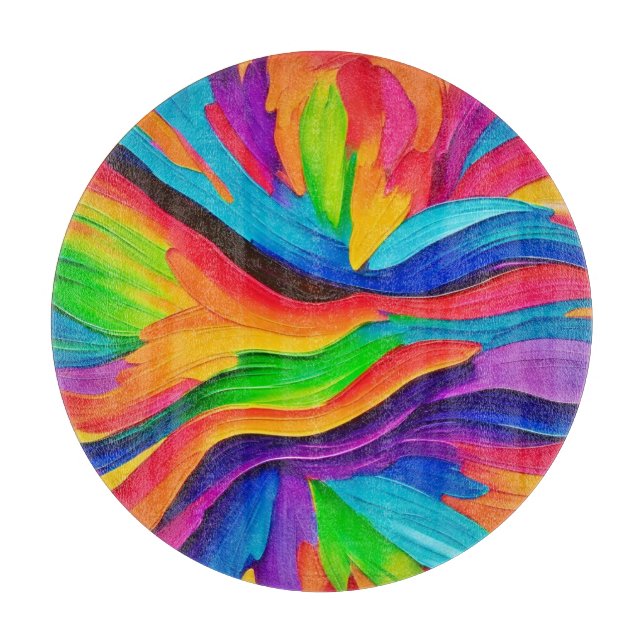 Regnbåge Swirl-målning (Framsidan)