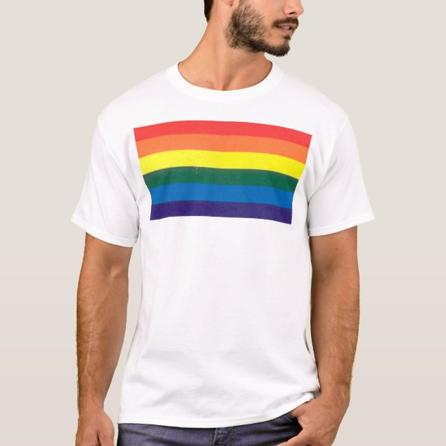 regnbåge t shirt (Framsida)
