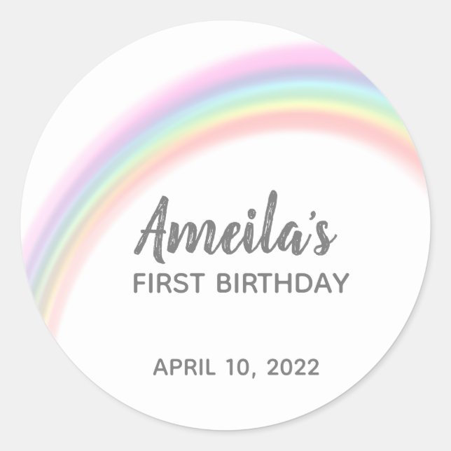 Regnbåge tack för ditt märke (Framsida)