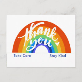 Regnbåge Tack Vykort