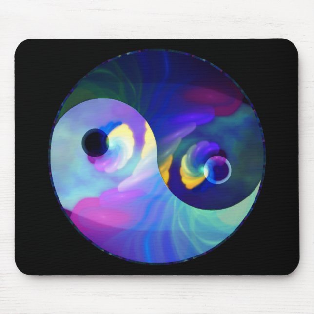 Regnbåge Taijitu Yin Yang Musmatta (Framsidan)